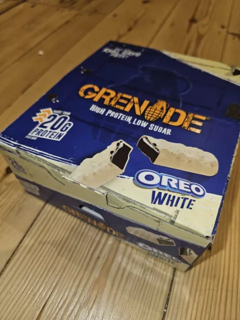 Grenade High Protein, Low Sugar Bar - Oreo White, 12 x 60 g