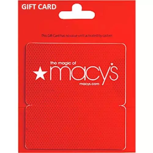 $6.83 Macy's plastic gift card! Free shipping--See details