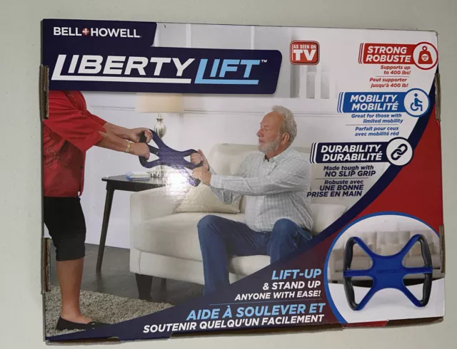 Liberty Lift Standing Aid w/No-Slip Grip Handles. Up to 400 Lbs Bell & Howell