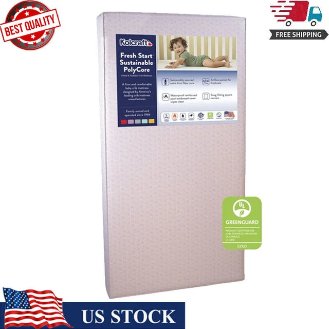 Child Crib Toddler Mattress Firm Baby Bed Infant Sleep Comfort Bed Waterproof US