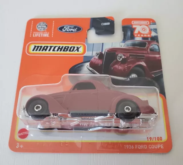 Matchbox 1936 Ford Coupe 1:64 Diecast Vintage Retro Toy Car in Original Box