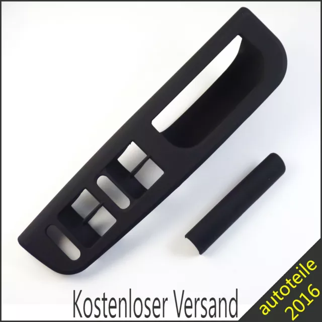 Neu Schwarz TÜRGRIFF BLENDEN ZUZIEHGRIFF GRIFF BLENDE für VW BORA GOLF IV PASSAT