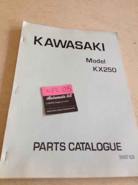 Kawasaki Parts Lista KX250 250 KX Catalogo Lista Pezzo di Ricambio Edizione 73