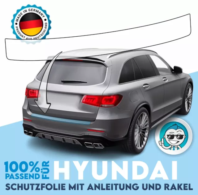 LACKSCHUTZFOLIE für Hyundai KONA bis´20 - Zubehör Ladekantenschutz transparent