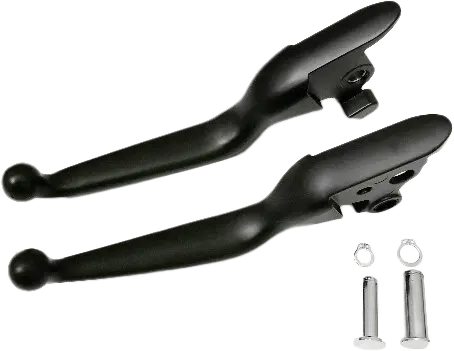 Harddrive Matte Black Custom Smooth Lever Set Pair Sport Glide FL 2018-2021