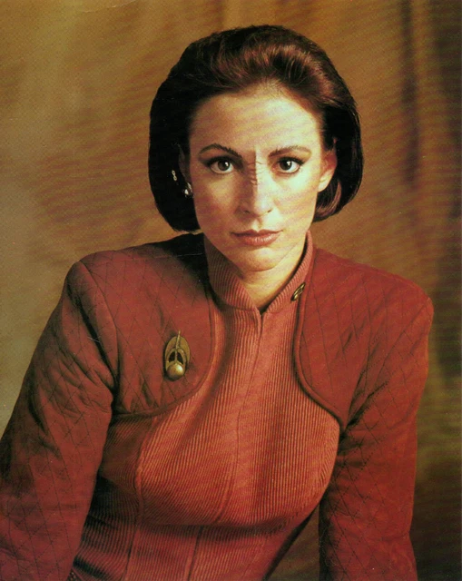 STAR TREK DEEP SPACE NINE Major Kira Nerys cartolina grande SC003