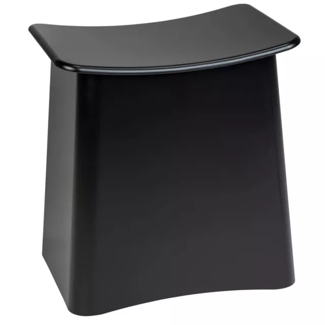 Wäschesammler mit Sitzfläche WING, schwarz 33 L, Wenko