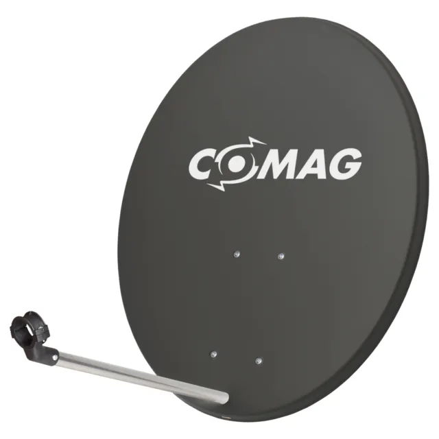 Système satellite numérique COMAG 80 cm bol miroir satellite + QUAD LNB + support mural 2