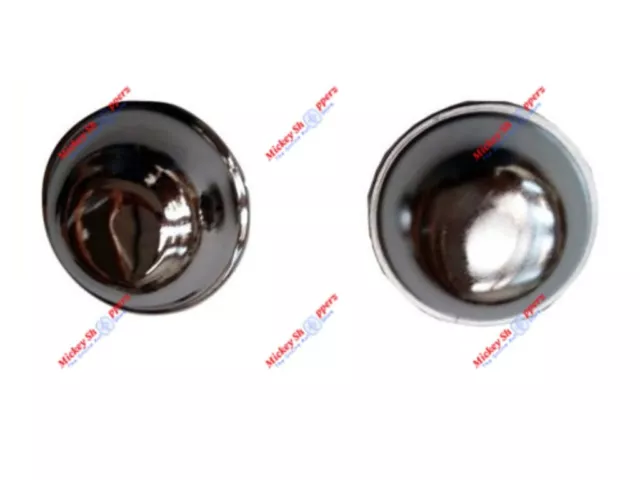 New Vespa Pair Of Chrome Wheel Hub Caps New Px Lml 10 Inches Wheels