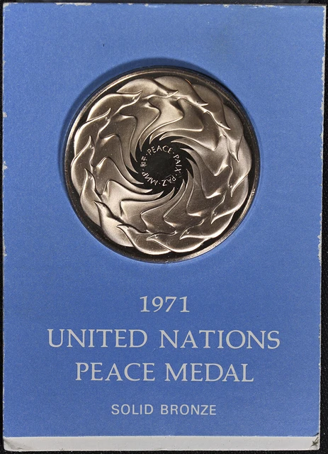 コレクション united nations peace medalsolid bronze 1979 UNITED NATIONS PEACE MEDAL - SOLID BRONZE - IN ORIGINAL