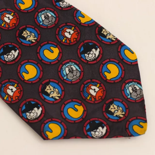 Vintage Rocky & Bullwinkle with Boris & Natasha Men’s Novelty Neck Tie from 1997 2