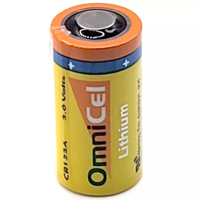 OmniCel ER123A 3.0V Sz 2/3A Lithium Standard Terminal Battery Backup