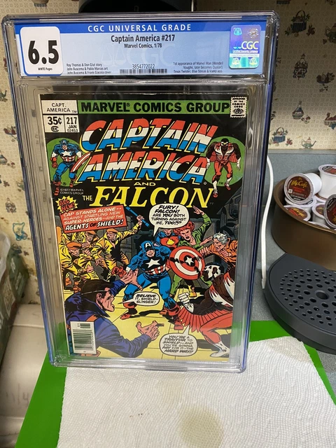 Captain America #217 CGC 6.5 1st App of Blue Streak, Marvel Boy(QUASAR).