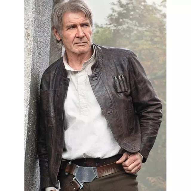 Harrison Ford Han Solo Star Wars the Force Awakens Jacket - Available All Sizes