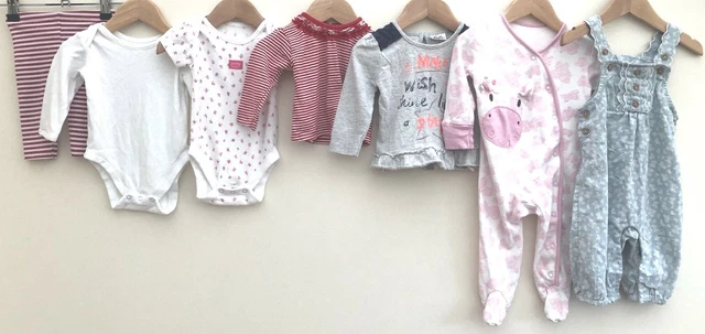Pacchetto di abbigliamento per bambine età 3-6 mesi tu F&F primi giorni