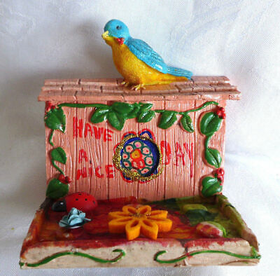 Handmade Painted Multi Color Ceramic Decorative Wall Hanger Greeting Nice Day