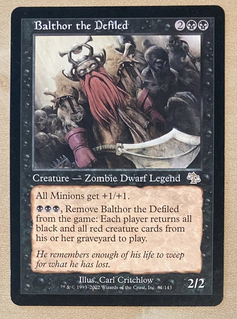 MTG Balthor the Defiled Judgment 61/143 Regular Rare Magic the Gathering