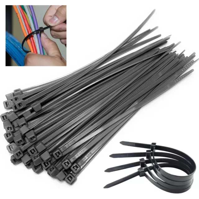 Kabelbinder Nylon Reißverschluss Wraps stark lang - alle Größen & Farben - beste Qualität