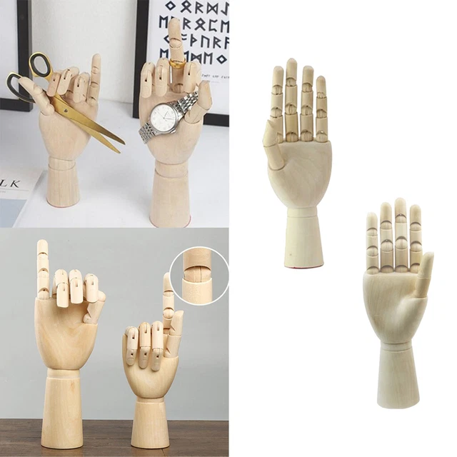 1 Paar 18cm Holz Schaufensterpuppe Hand Kinder Hand Künstler Skizzieren Manikin