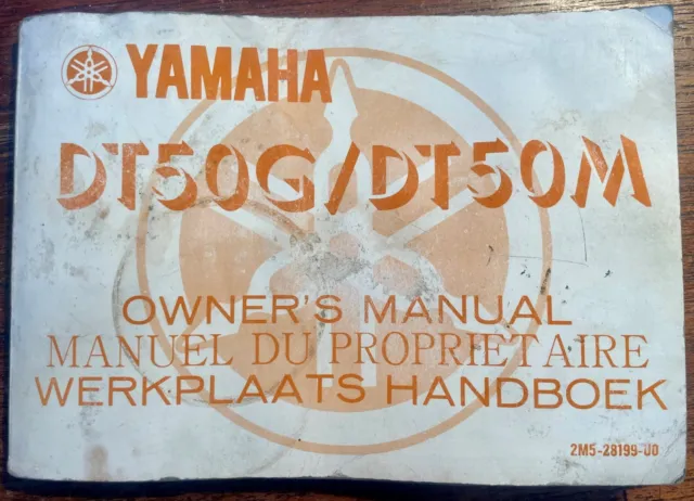 Yamaha DT50G/DT50M Motorrad Besitzer Handbuch - Juli 1979 #2M5-28199-UO