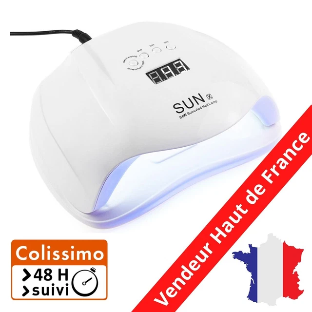 Lampe UV Sèche Ongles, 54W UV LED Séchoir à Ongles Professionnel Automatique