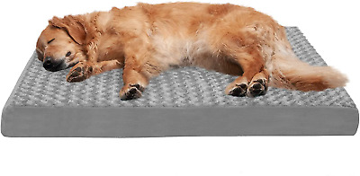 Orthopedic Dog Bed Cooling Gel Memory Foam Traditional Egg Crate Pet Mattress