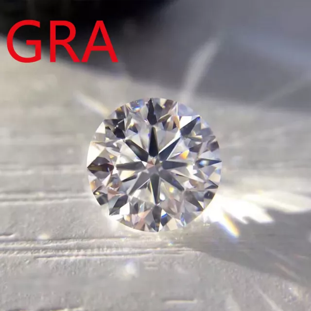 3.0~12mm White D Color VVS1 Round Loose Moissanite Stone With GRA Certificate