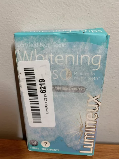 Tiras blanqueadoras dentales Lumineux 7 tratamientos - esmalte seguro para dientes más blancos - blanco