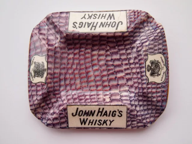 Extremely Rare Haig Whisky Ashtray By Fieldings Of Stoke On Trent