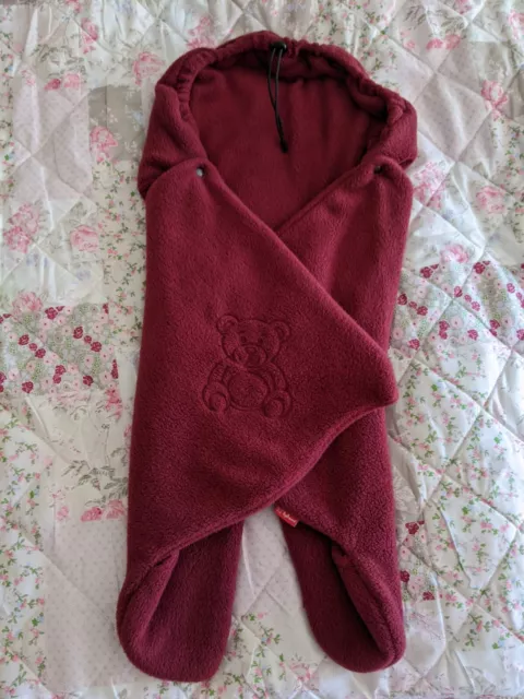 Einschlagdecke ByBoom By Boom Bordeaux Rot Babyschale Baby Winter