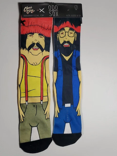 ❤️ Odd Sox - Cheech & Chong  - Sizes 6-13 - Tie Dye - Weed