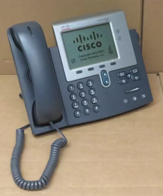 Cisco 7941G CP-7941G VoIP IP Display PoE Telephone Business Phone + Handset