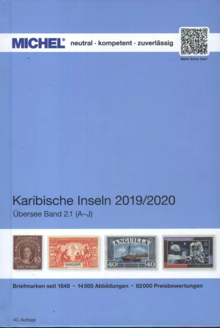 Michel Übersee Band 2 Teil 1 2019/2020, Karibische Inseln A-J NEU, in Farbe!!