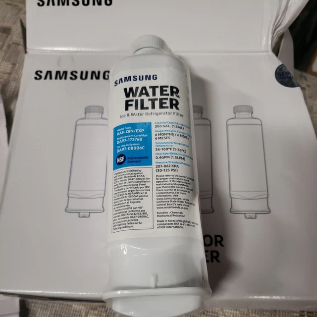 SAMSUNG REFRIGERATOR WATER Filter HAFQIN/EXP 4Pack Capacity 300