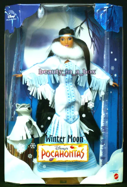 Pocahontas Winter Moon + Meeko Very Rare Disney Doll