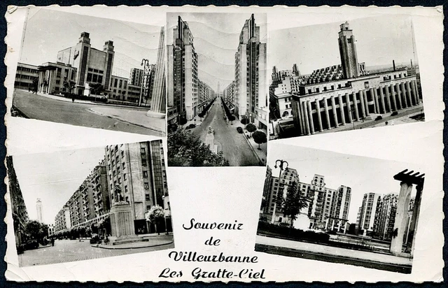 Carte Postale Ancienne CPA 69 Villeurbanne - Gratte-Ciel Albert Thomas - Années 1900