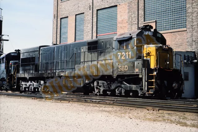 Vtg 1986 Train Slide 7211 SBD Seaboard System Railroad X4D176