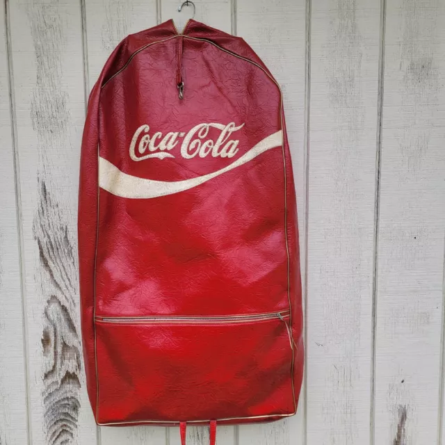Vtg Coca-Cola Suitcase Garment Bag COKE Travel in style