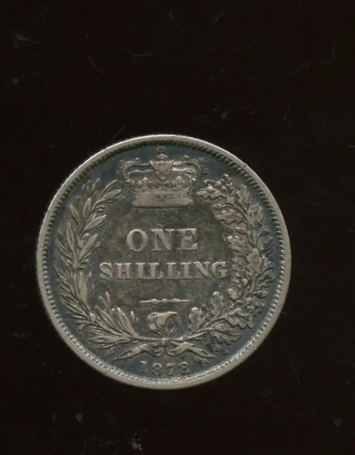 1878 DP 5 Great Britain Shilling Silver  2-239
