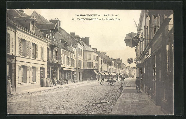 CPA Pacy-sur-Eure, La Grande Rue