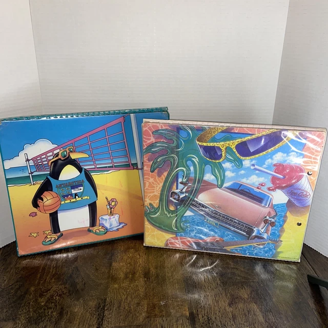 Vintage Mead Trapper Keeper Lot Of 2 Notebook Red Cadillac 89. 92 Penguin Vintage Mead Trapper Keeper Lot Of 2 Notebook Red Cadillac 89. 92 Penguin