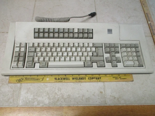 Ibm 6110345 Battleship Model F 122-Key Clicky Buckling Spring Keyboard Ibm 3270