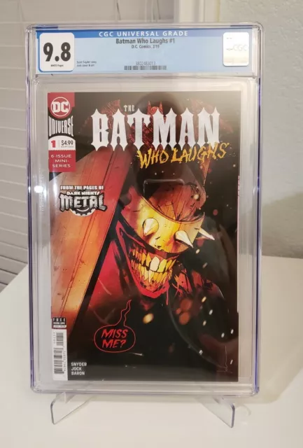 Batman Who Laughs (2019) #1 CGC NM/M 9.8 White Pages DC Comics, Invest! $$