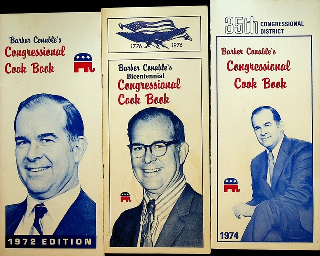 Barbiere Conable New York Stato Casa Di Representatives 1970s Lotto Di 5 (