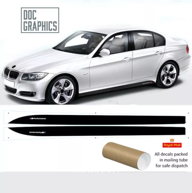 Bmw 3 Series E90 E91 E92 E93 M Performance Side Sticker Skirt Decals Vinyl Sport