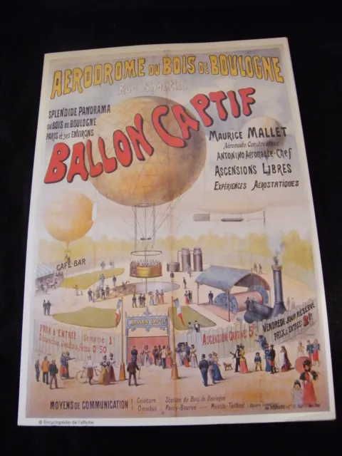 Poster Ball Captive Airfield of / The Wood Boulogne Reproduction