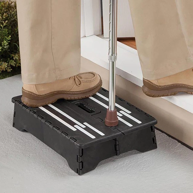 Escalera de taburete plegable portátil para ancianos embarazadas baño coche puerta
