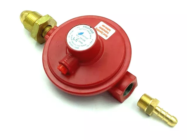 700E 4kg / hour Propane Gas 37mbar UK POL Regulator And 8mm Hose Connection CO