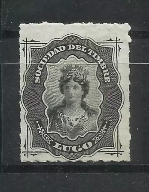 Q635E-Lugo Sello Sociedad Del Timbre,Fiscales,1874,Sellos De Contraseña,