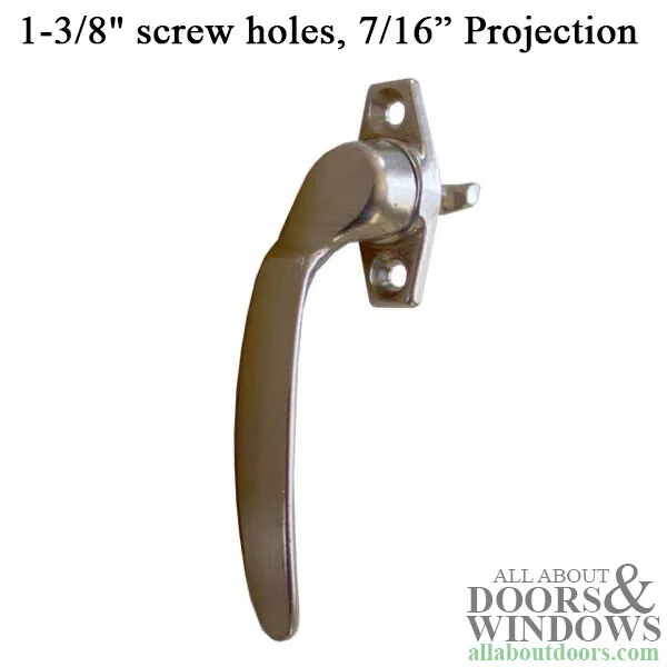 Project-In handle, 1-3/8 screw holes, 7/16” Hook Projection, Left Hand